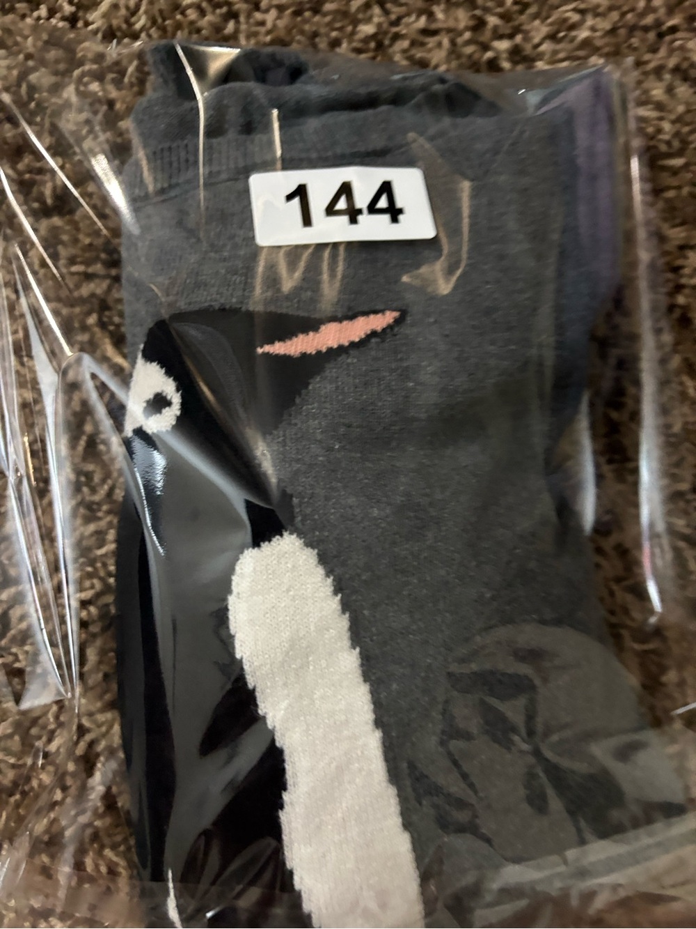 The Limited Gray Penguin Knit Sweater with Pink Beak Accent - Picture 9 of 9